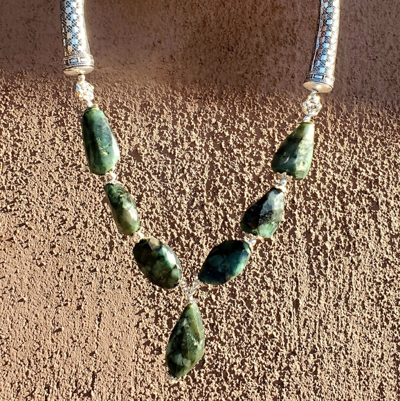 New Unique Labradorite 925 Silver Necklace. - Picture 9 of 16